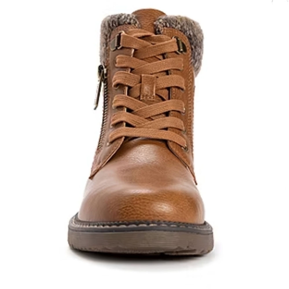 Muk Luks Womens Garland Georgia Stacked Heel Dress Boots - Picture 4 of 8